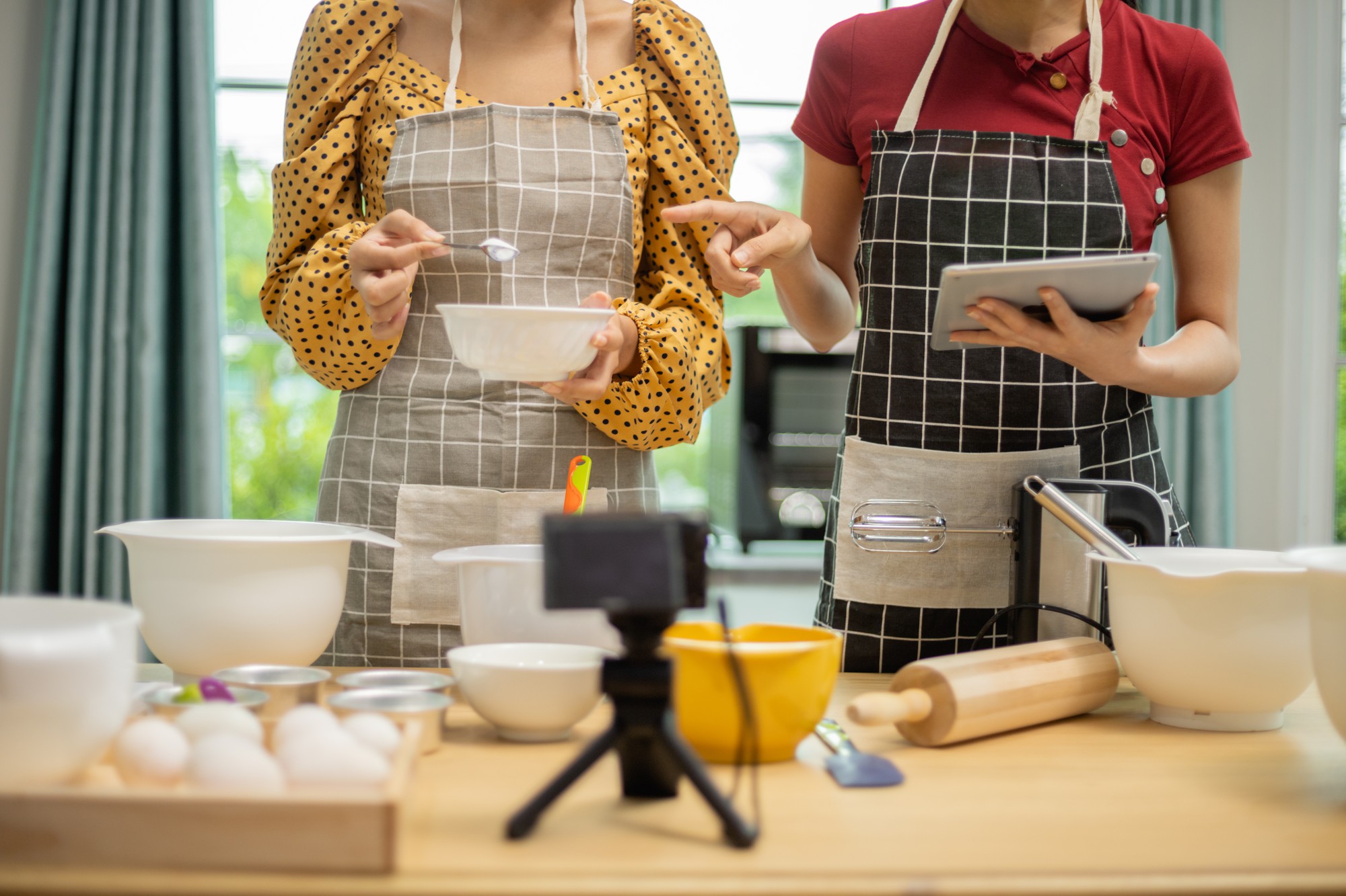 Sala didattica con attrezzature di cucina