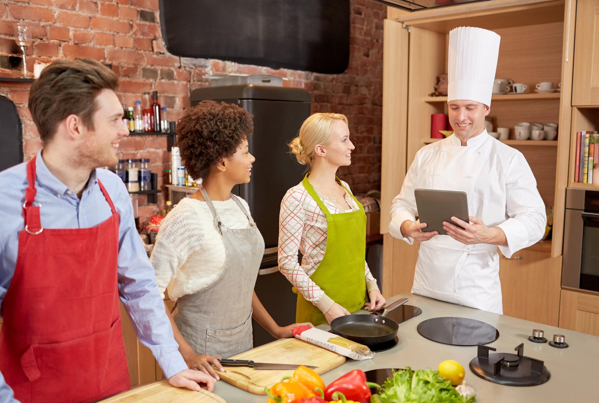 Sessione live con chef e partecipanti